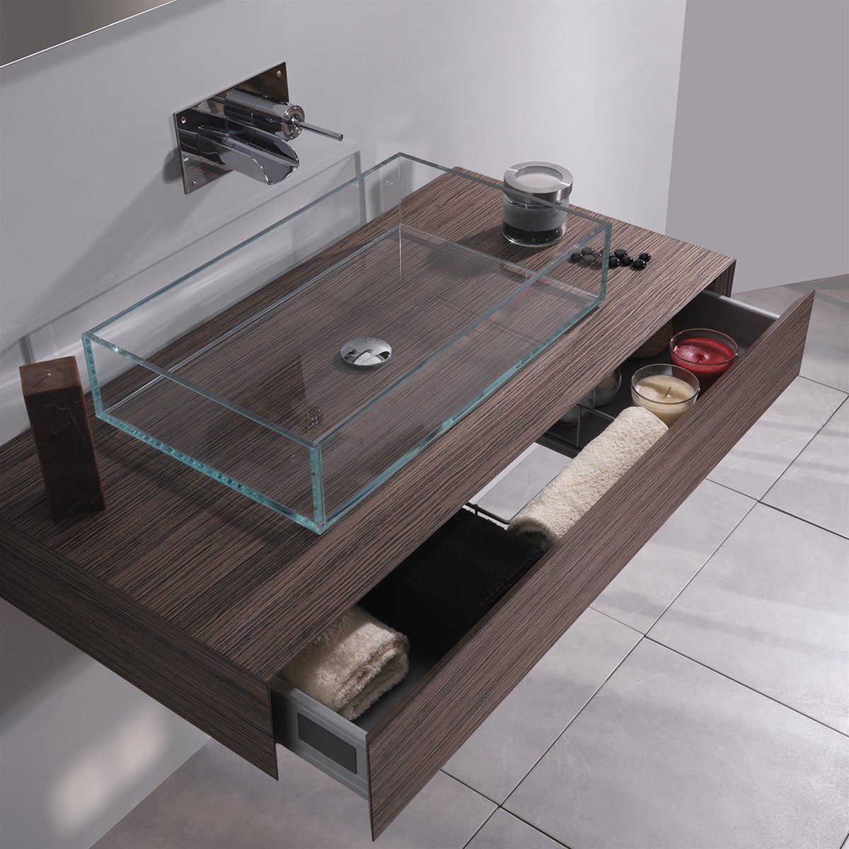 lavabo bagno appoggio in vetro